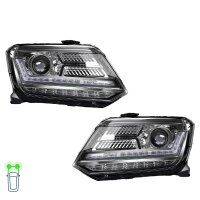 Headlight set LED OSRAM LEDriving black suitable for VW...