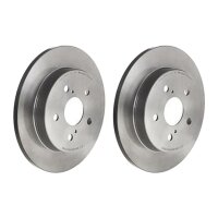 2 brake discs full Ø 281 mm 112 mm coated BREMBO...