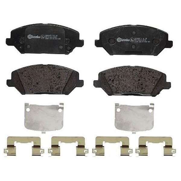 Brake pad set disc brake 18 mm BREMBO suitable for e.g. HYUNDAI i30
