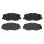 Brake pad set disc brake 21 mm BREMBO for MERCEDES-BENZ VITO and others