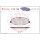 Brake pad set disc brake 21 mm BREMBO for MERCEDES-BENZ VITO and others