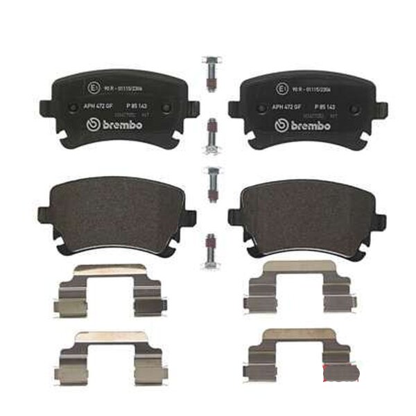 Brake pad set disc brake 18 mm BREMBO for e.g. BENTLEY CONTINENTAL