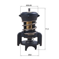 Thermostat coolant temp 94 °C with gasket MAHLE for e.g. AUDI A3