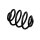 Suspension Spring rear axle coil spring Ø 12.8 mm EIBACH for e.g. OPEL CORSA