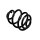 Suspension Spring rear axle coil spring Ø 12.8 mm EIBACH for e.g. OPEL CORSA