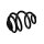 Suspension Spring rear axle coil spring Ø 12.8 mm EIBACH for e.g. OPEL CORSA