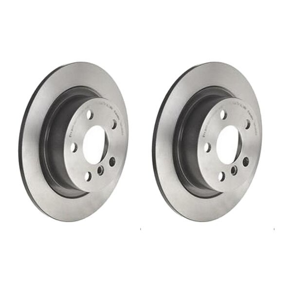 2 brake discs full Ø 280 mm 9 mm coated BREMBO for various cars