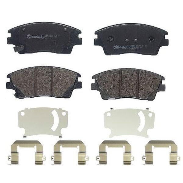 Brake pad set disc brake 18 mm BREMBO for e.g. HYUNDAI TUCSON
