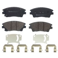 Brake pad set disc brake 18 mm BREMBO for e.g. HYUNDAI...