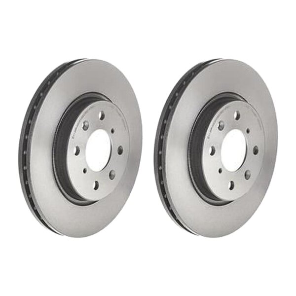2 brake discs ventilated Ø 256 mm 22 mm coated BREMBO for SUZUKI SWIFT