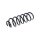 Suspension Spring Rear Axle Coil Spring TRISCAN for NISSAN QASHQAI