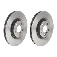 2 brake discs ventilated Ø 330 mm 24 mm coated...