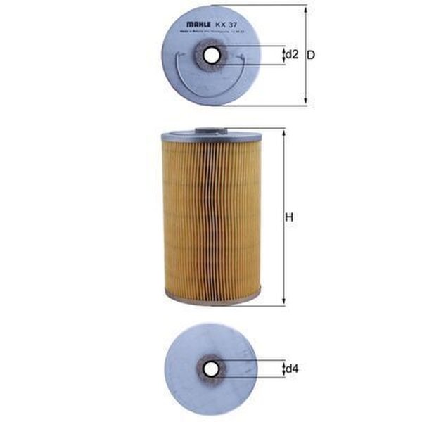 Fuel filter filter insert 98mm KNECHT for HANOMAG HENSCHEL MERCEDES DEUTZ