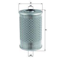 Fuel filter filter insert 98mm KNECHT for HANOMAG...
