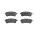 Brake pad set disc brake 15 mm BREMBO for e.g. NISSAN PATROL