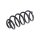 Suspension Spring rear axle coil spring TRISCAN for e.g. RENAULT ZOE