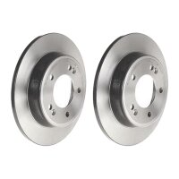 2 brake discs full Ø 262 mm 10 mm coated BREMBO...