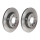 2 brake discs full Ø 280 mm 12 mm coated BREMBO for e.g. VW TRANSPORTER
