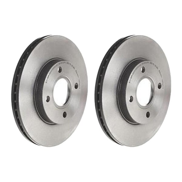 2 brake discs ventilated Ø 258 mm 22 mm BREMBO for FORD FOCUS and others