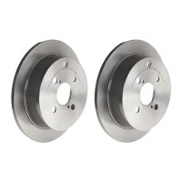 2 brake discs full Ø 258 mm 9 mm coated BREMBO for...