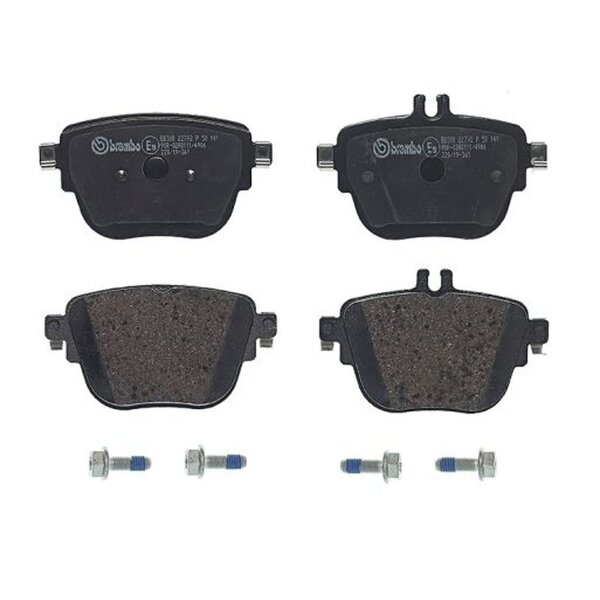 Bremsbelagsatz Scheibenbremse 17 mm BREMBO für u.a. MERCEDES-BENZ E-KLASSE