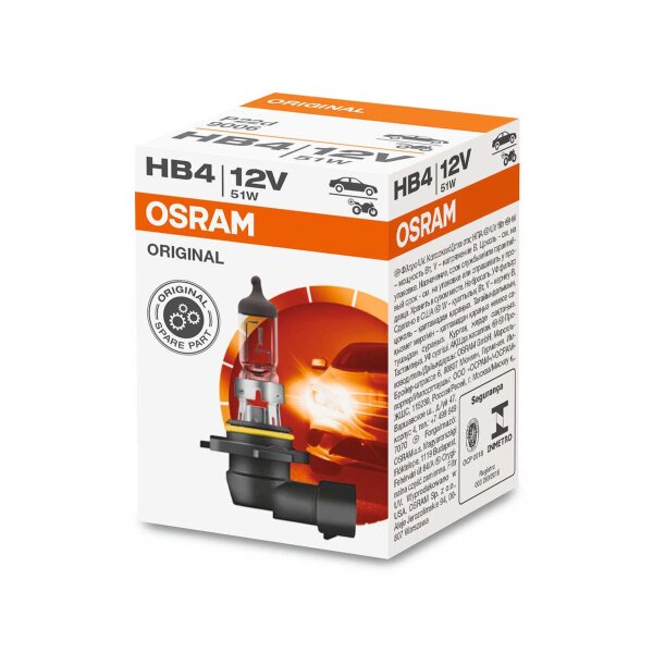 OSRAM ORIGINAL LINE HB4 Halogen-Scheinwerferlampen 1000lm 51W