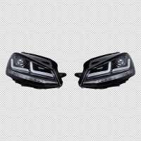 Headlight set LED OSRAM LEDriving black suitable for Golf...