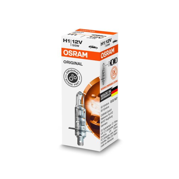 OSRAM ORIGINAL LINE H1 Halogen-Scheinweferlampen 1550lm 55W (64150)