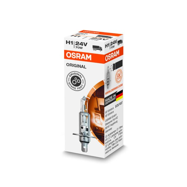 Glühlampe H1 24V 70W P14.5s OSRAM ORIGINAL passend für diverse PKW