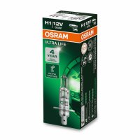 OSRAM ULTRA LIFE halogen headlight bulbs H1 12V 55W...