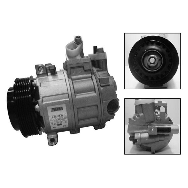 Kompressor Klimaanlage 124mm VALEO für MERCEDES C-KLASSE
