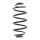 Suspension Spring rear coil spring Ø 144 mm KYB for e.g. OPEL ASTRA