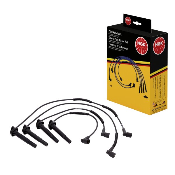 Ignition cable set cars ignition distributor NGK for SUBARU LEGACY IV and others