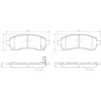 Bremsbelagsatz Scheibenbremse 15 mm BREMBO passend...