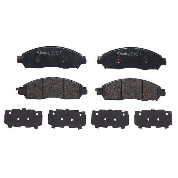 Brake pad set disc brake 17 mm BREMBO for e.g. NISSAN NAVARA