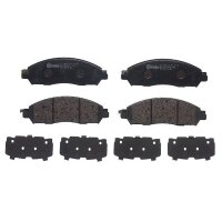 Brake pad set disc brake 17 mm BREMBO for e.g. NISSAN NAVARA