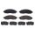 Brake pad set disc brake 17 mm BREMBO for e.g. NISSAN NAVARA