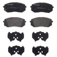 Brake pad set disc brake 18 mm BREMBO for e.g. HYUNDAI...