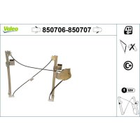 Window lifter front left electric VALEO for VW LUPO I