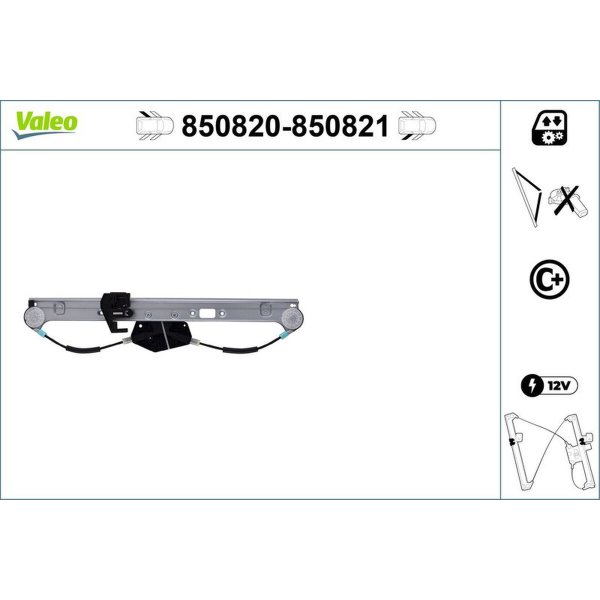 Window lifter rear left electric VALEO for BMW X3 (E83)