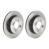 2 brake discs full Ø 259 mm 9 mm coated BREMBO for...