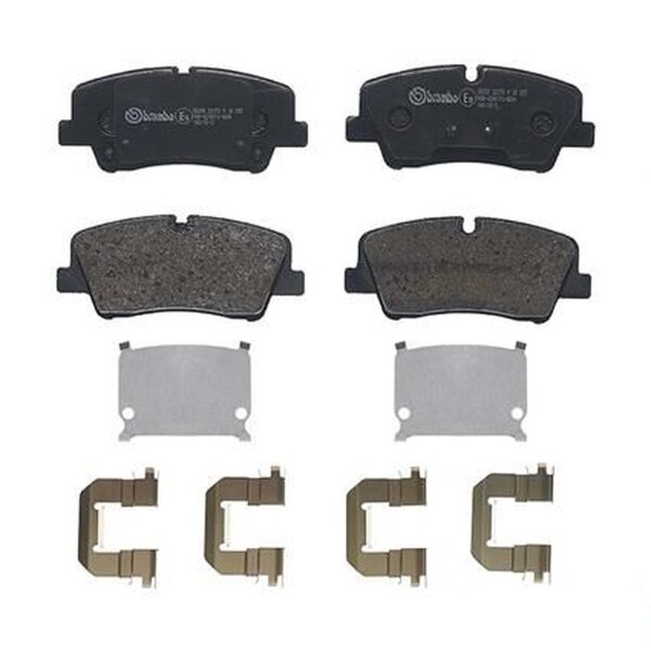 Brake pad set disc brake 18 mm BREMBO suitable for e.g. HYUNDAI H350