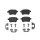 Brake pad set disc brake 17 mm BREMBO suitable for e.g. OPEL CORSA