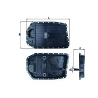 Ölwanne Automatikgetriebe Aktivkohlefilter MAHLE...