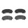 Brake pad set disc brake 16 mm BREMBO for e.g. NISSAN X-TRAIL