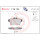 Brake pad set disc brake 16 mm BREMBO suitable for e.g. CITROËN C4