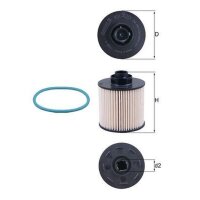 Kraftstofffilter Filtereinsatz 65mm MAHLE für TOYOTA...