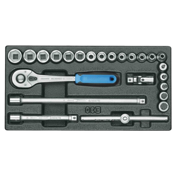 Steckschlüssel-Sortiment 3/8 in 1/3 ES-Modul GEDORE 1500 ES-30