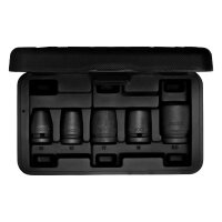 Impact wrench set, 1/2", 5-piece, hexagonal, 10-24...
