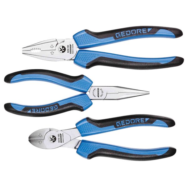 Pliers set KBZ.SEITS.FLARU. 3K 3-piece GEDORE S 8003 JC